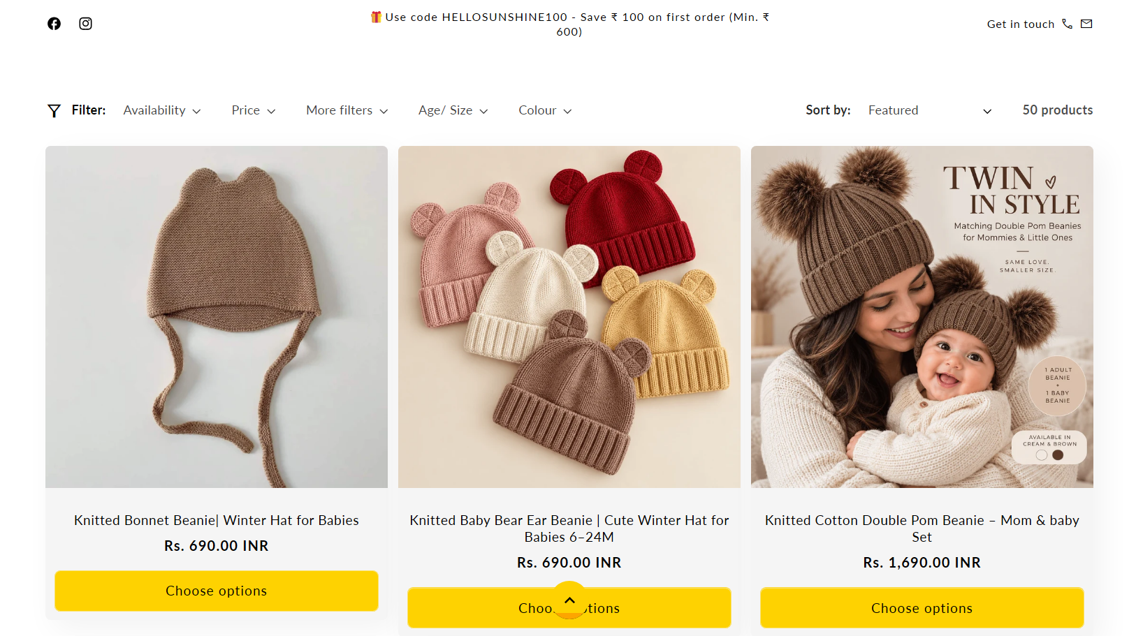 Sunshinebaby Products – Shopify eCommerce Website gallery photo