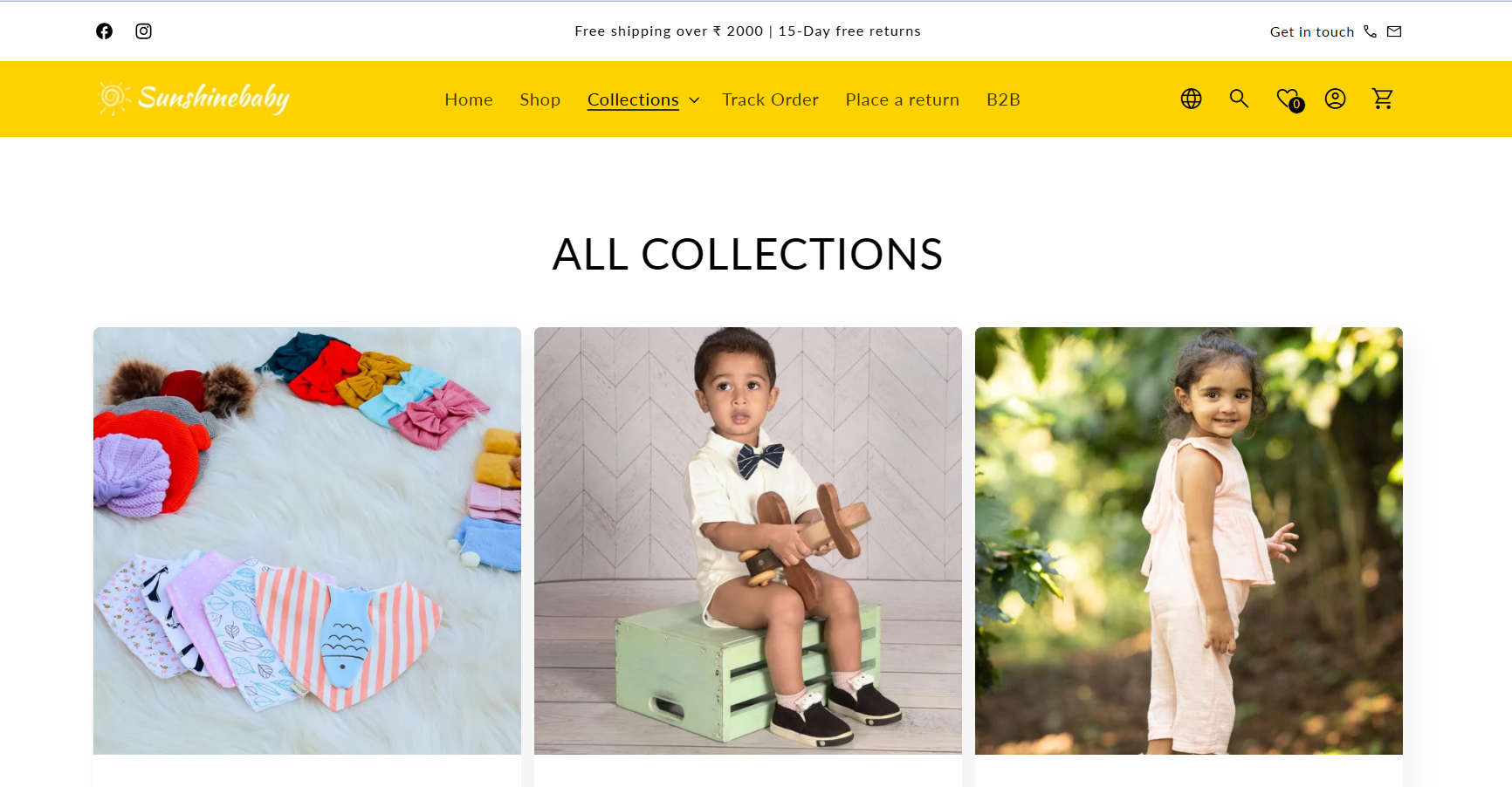 Sunshinebaby Products – Shopify eCommerce Website gallery photo